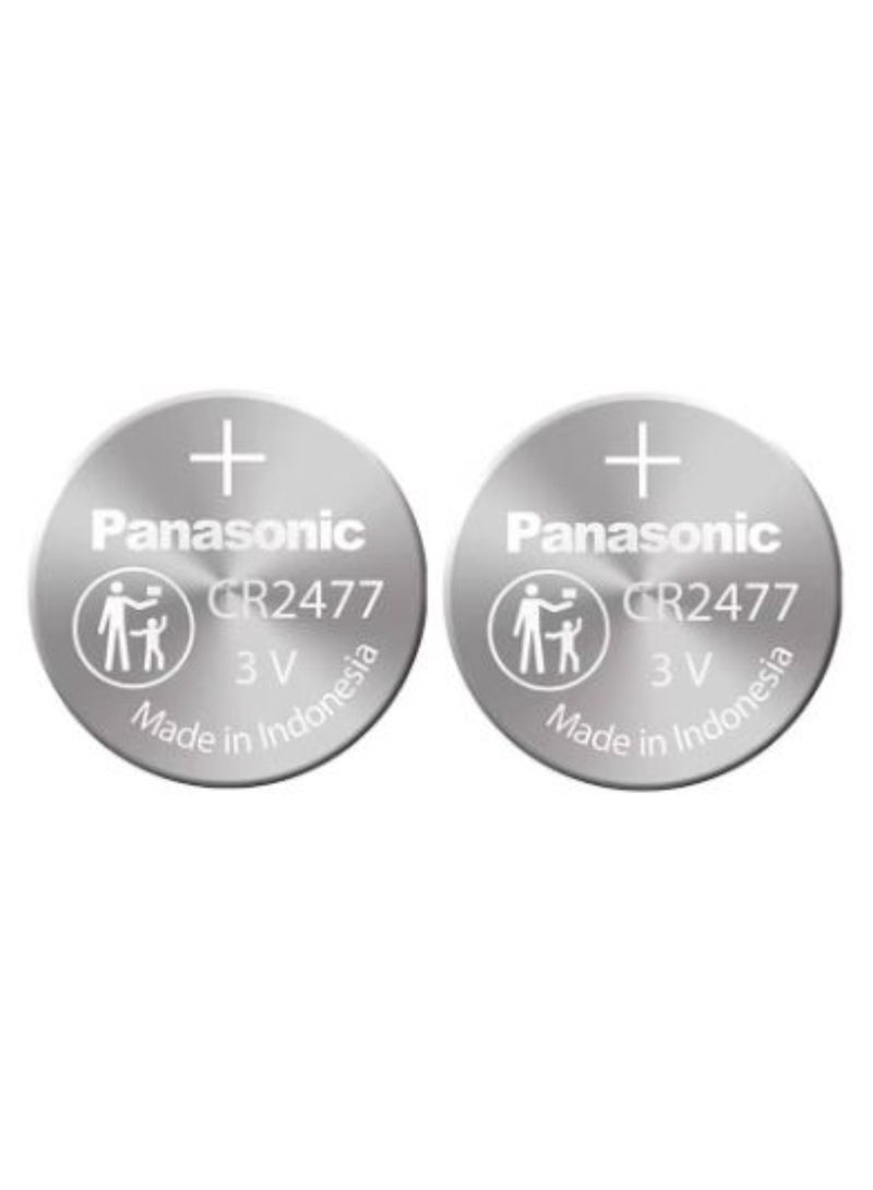 2-Pieces Panasonic CR2477 Lithium 3V Indonesia Batteries