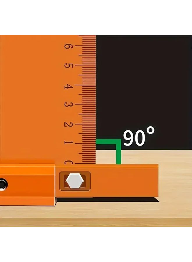 7.87 Inch Thickened High Precision Protractor With Clear Digital Scale Multi Functional Measuring Tool - Image 4