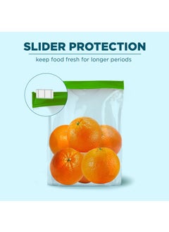Ezee Ezee Reusable Multi-Purpose Slider Bag 12x14 Inch | Zip Lock & Vegetable Storage | Freeze Bag I Pack of 10  - Image 4