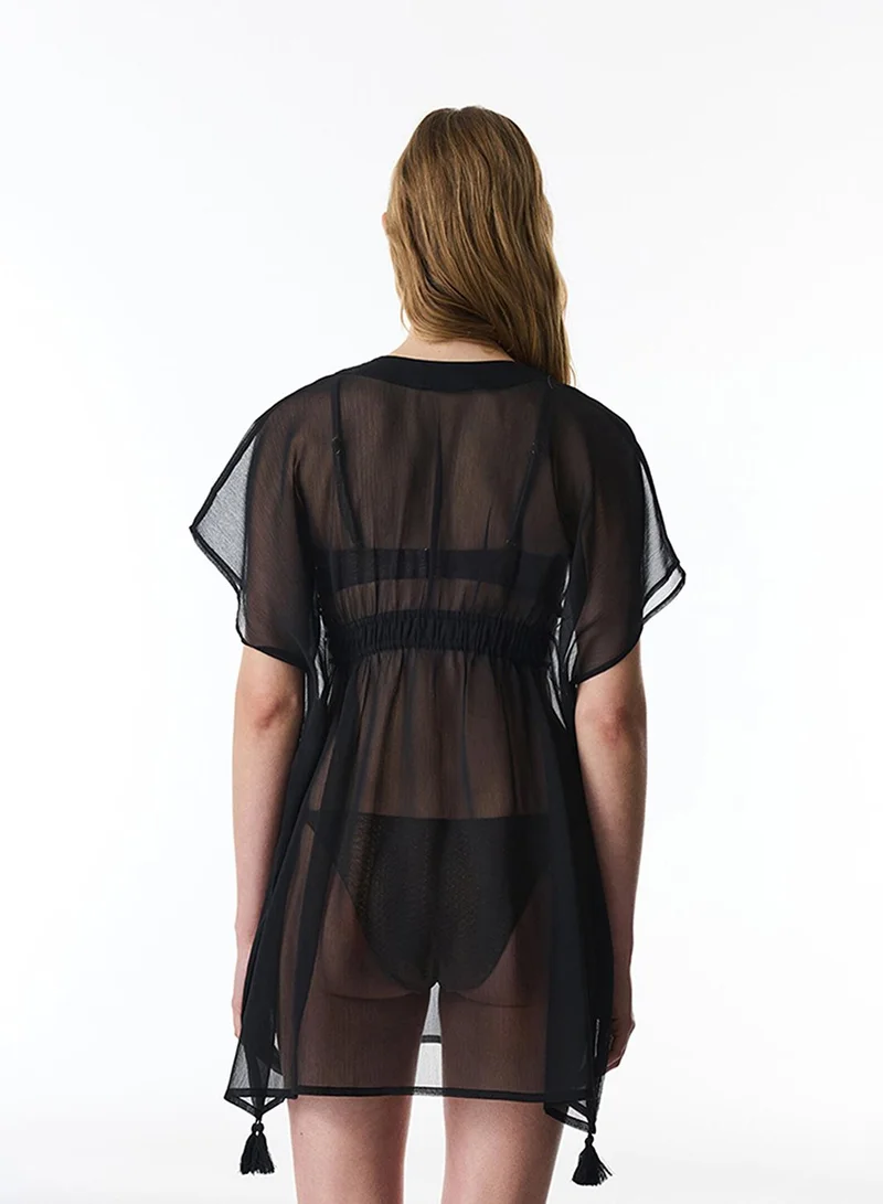 Penti Penti Women's Quick-Dry Beach Basic Kaftan - Black