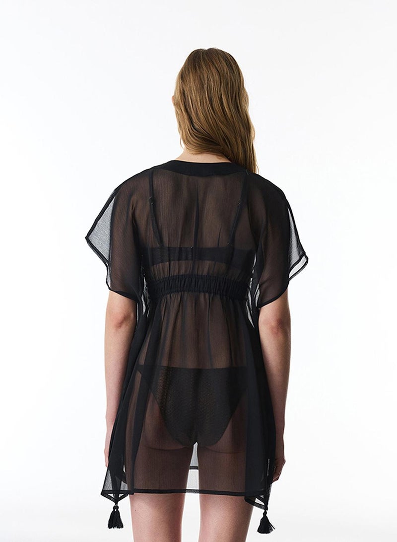 Penti Women's Quick-Dry Beach Basic Kaftan - Black - Image 2