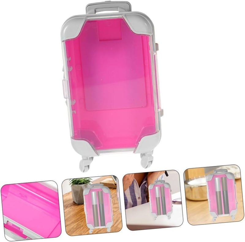 4pcs Miniature Luggage Makeup Box Faux Eyelash Storage Travel Case for Wedding Bachelorette Party and Daily Use - Image 3