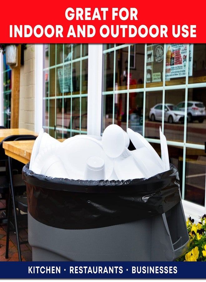 Tasker 55-60 Gallon Trash Bags Heavy Duty | Value 50 Count Bags w/Ties | Extra Large Industrial Trash Bags 55 Gallon, Lawn and Leaf Bags, Extra Large Outdoor Contractor Trash Can Liners, 50-60 Gallon - Image 2