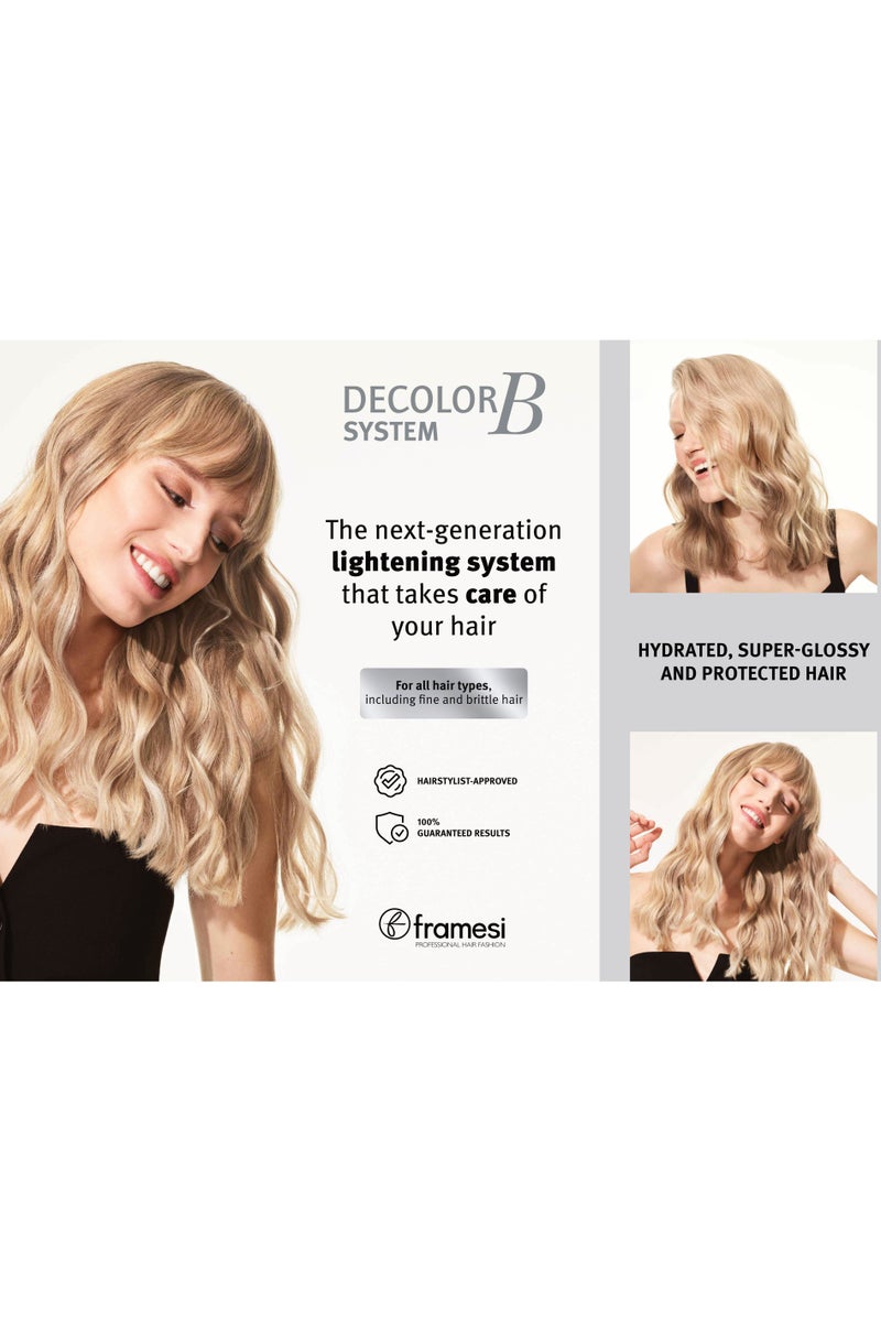 framesi Decolor B Ammonia & Fragrance Free - Clay Lightener Lift 9+ | Decolorant powder for hair 500 grams - Image 4