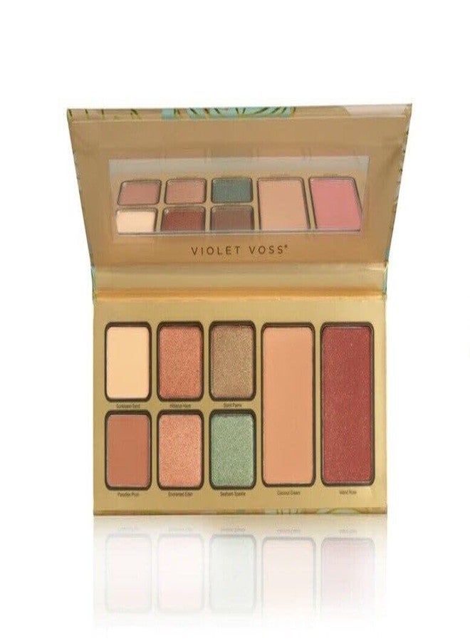 Violet Voss Pretty in Paradise All In One Face & Eye Shadow Palette, 0.49 Ounce (Pack of 1) - Image 3