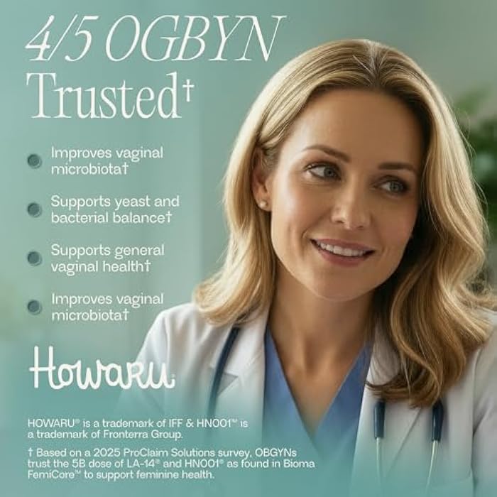 BIOMA Feminine Health Synbiotic - Women's Health Supplement for Healthy Vaginal pH, Urinary Tract & Digestive Support - with Probiotics, Cranberry & Tributyrin - 60 Capsules (30-Day Supply) - Image 4