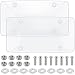 Datanly 2 Pack Clear License Plate Covers Unbreakable Novelty Licenses Plate Protector 122x63 Novelty Clear Bubble Protector License Plates Frame for Car Tag Front and Back with Fastening Screws - Image 2