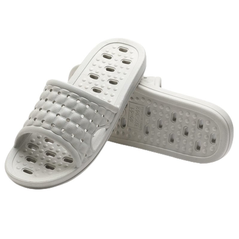 COZYAREA Shower Shoes Quick Dry Non-Slip Bathroom Slippers for Men Women Dorm Home Slides Grey Size 9.5-10 Women/8.5-9 Men - Image 3