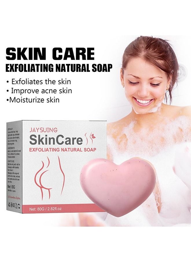 Jaysuing Vitalizing salicylic acid scrub soap, pore exfoliating, softening skin, anti-blemishes, removing acne, exfoliating, desalting acne mark moisturizing skin Cleansing soap Shower soap  - Image 2