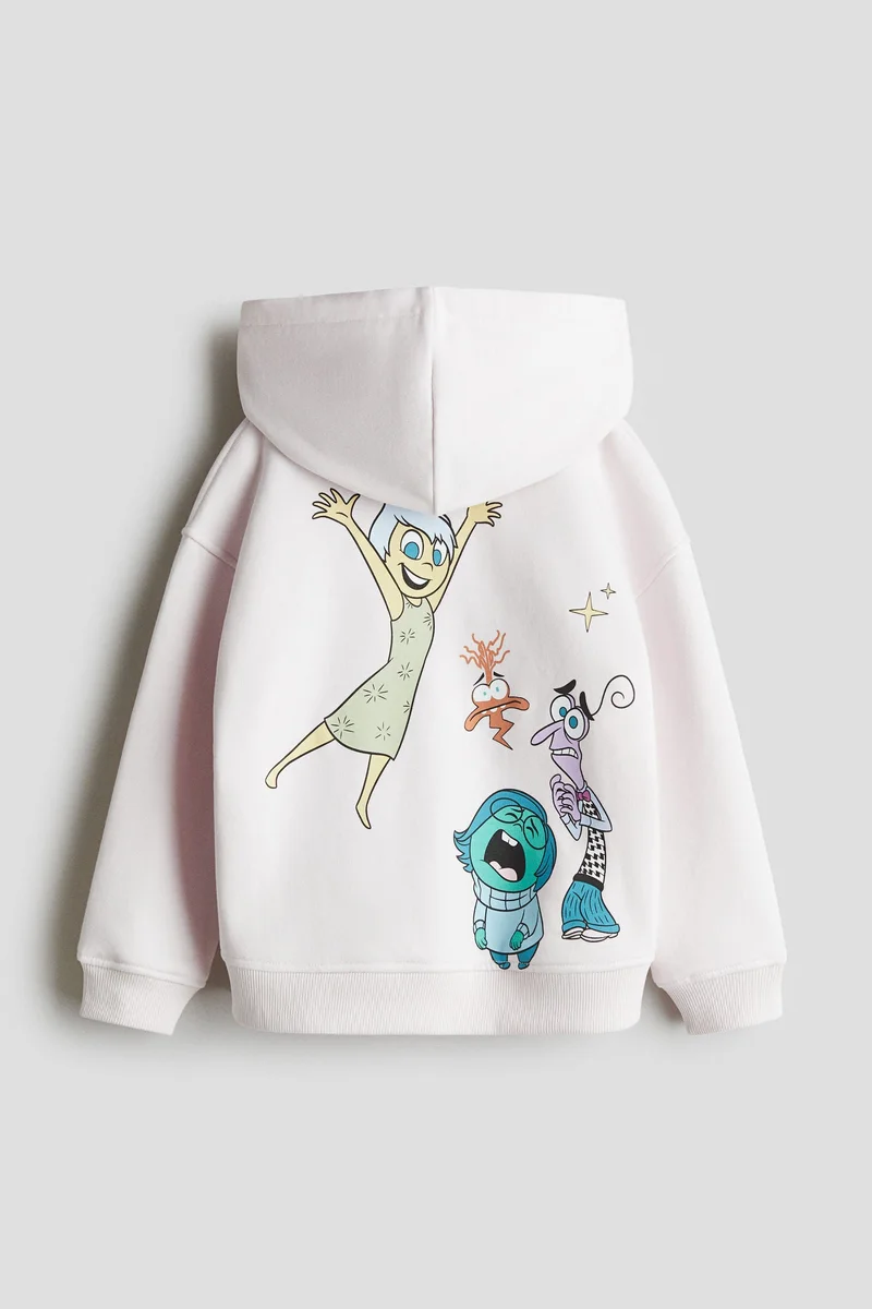 H&M Printed zip-through hoodie