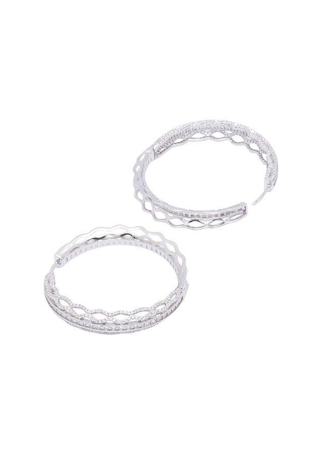 Shaze Wave-D Hoop Earring - Image 3
