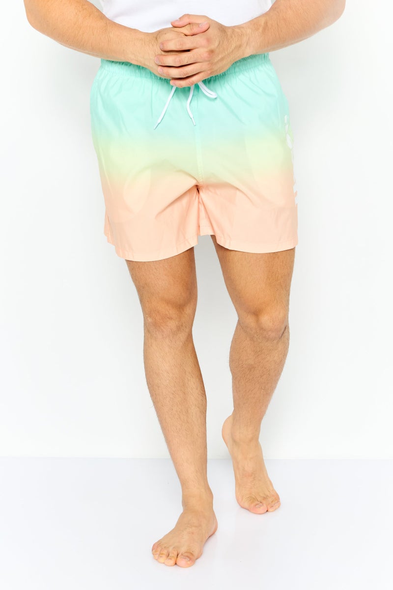 Ellesse Men Brand Logo Board Shorts, Multicolor - Image 1