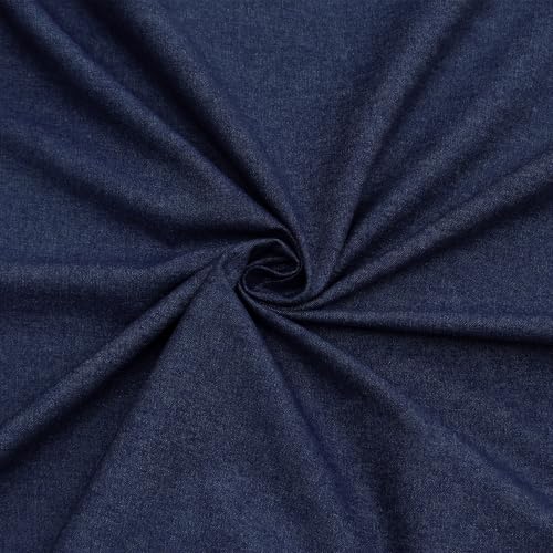 B BIGREAMS - Your Comfort is Our Mission BIGREAMS Unstitched Yarn Dyed Cotton Denim Shirt Fabric (1.5 Meter for Long Seleeve Shirt, Indigo) - Image 4
