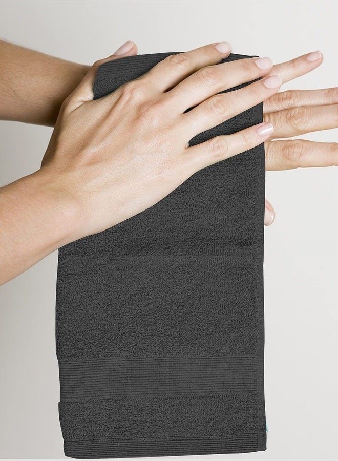 Softolle Premium Wash Cloths - 100% Combed Ring Spun Cotton WashCloth - Pack of 12 Luxury Washcloths – Ultra Soft Face Towels - Highly Absorbent Wash Cloth for Face- 13" x 13" Inches (Grey) - Image 4