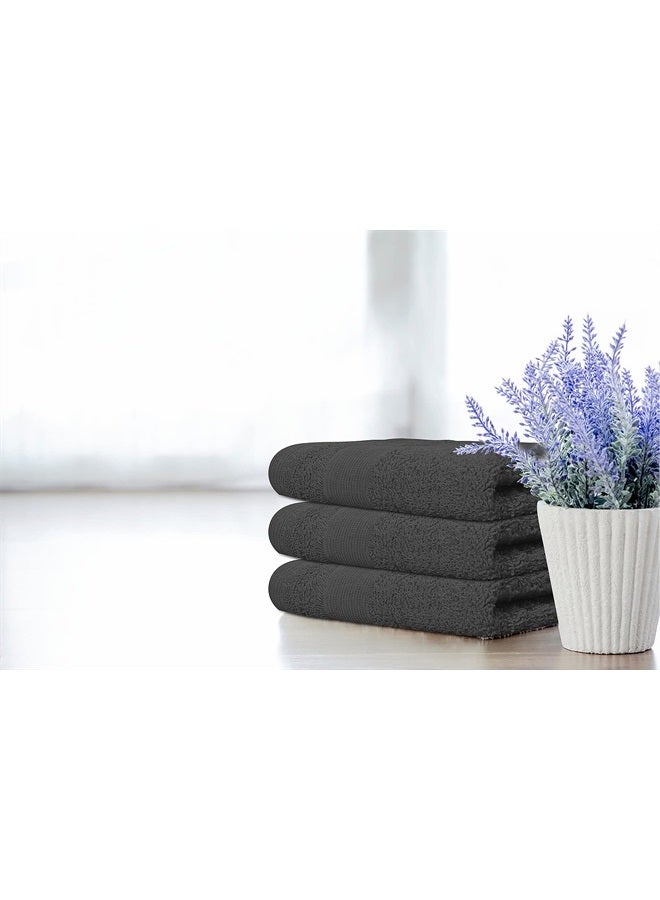 Softolle Premium Wash Cloths - 100% Combed Ring Spun Cotton WashCloth - Pack of 12 Luxury Washcloths – Ultra Soft Face Towels - Highly Absorbent Wash Cloth for Face- 13" x 13" Inches (Grey) - Image 3