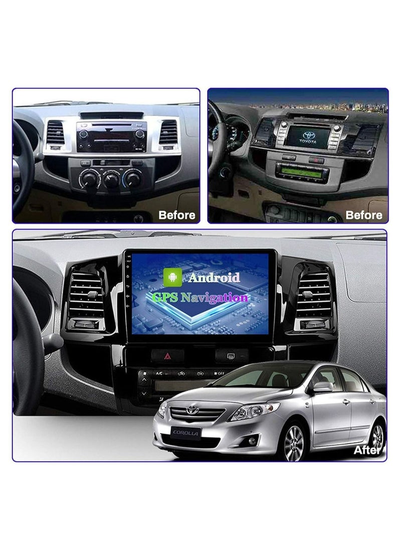 SHEZA STAR - Android Screen For Toyota Fortuner 2008 2009 2010 2011 2012 2013 2014 2015 2GB RAM 32GB ROM Support Apple Carplay Android Auto Wireless QLED 9 Inch Touch Screen With Backup Camera Included - Image 1