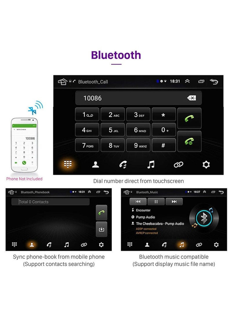 SHEZA STAR - Android Screen For Toyota Fortuner 2008 2009 2010 2011 2012 2013 2014 2015 2GB RAM 32GB ROM Support Apple Carplay Android Auto Wireless QLED 9 Inch Touch Screen With Backup Camera Included - Image 1