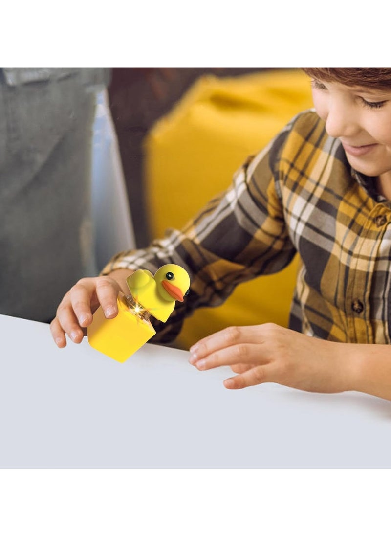 2Pcs Duck Fidget Toy Keychain, Duck Keyboard Keycaps Anxietys Relief Toy, Duck Fidget Clicker, Quack Button Board Clicker, Duck Sensory Toys for Kids Adults