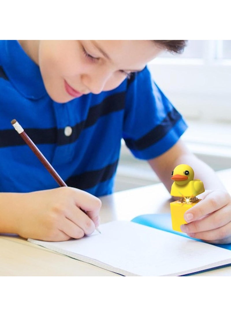 2Pcs Duck Fidget Toy Keychain, Duck Keyboard Keycaps Anxietys Relief Toy, Duck Fidget Clicker, Quack Button Board Clicker, Duck Sensory Toys for Kids Adults