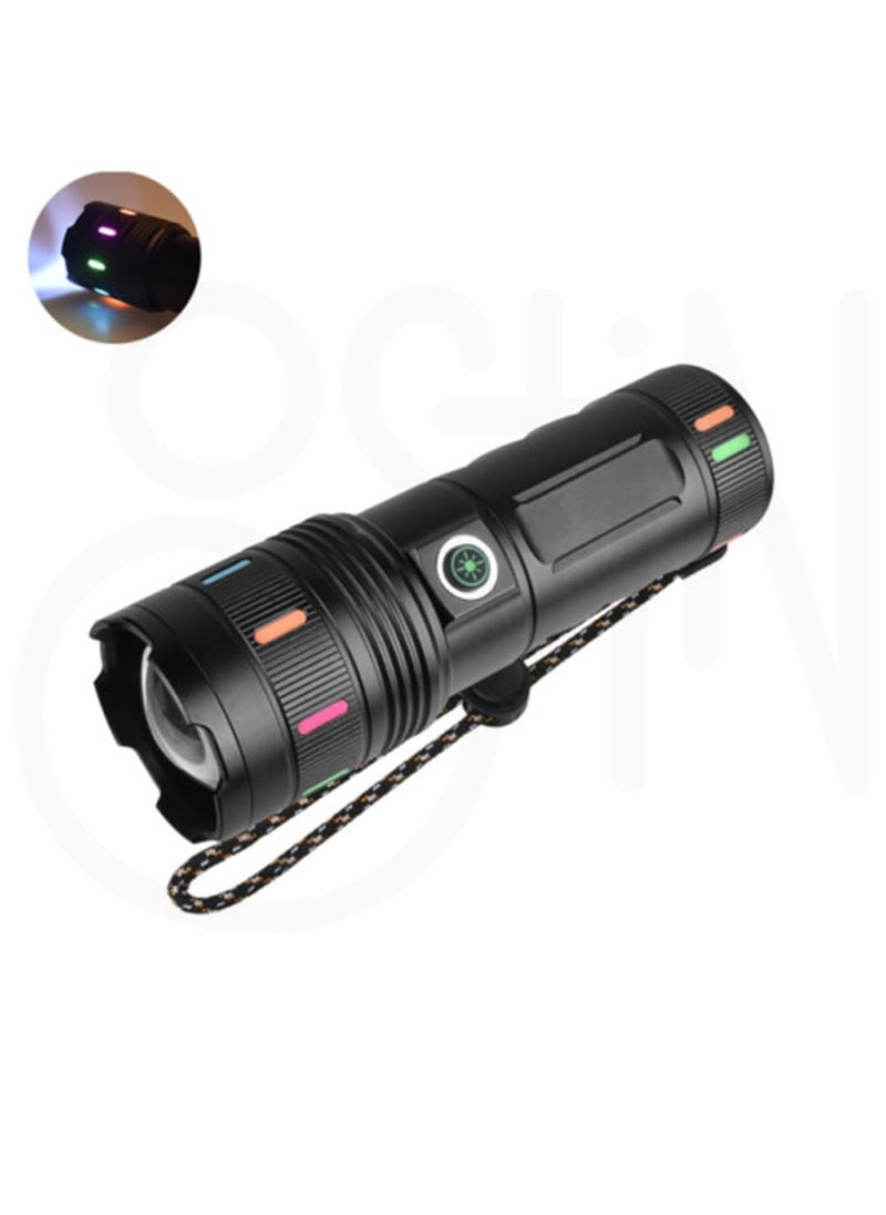 Ostin Ostin Rechargeable High Lumens Torch Lights Super Bright LED Torch Light as Powerbank with 4 Light Modes IPX5 Torch for Home Camping Outdoor  - Image 2