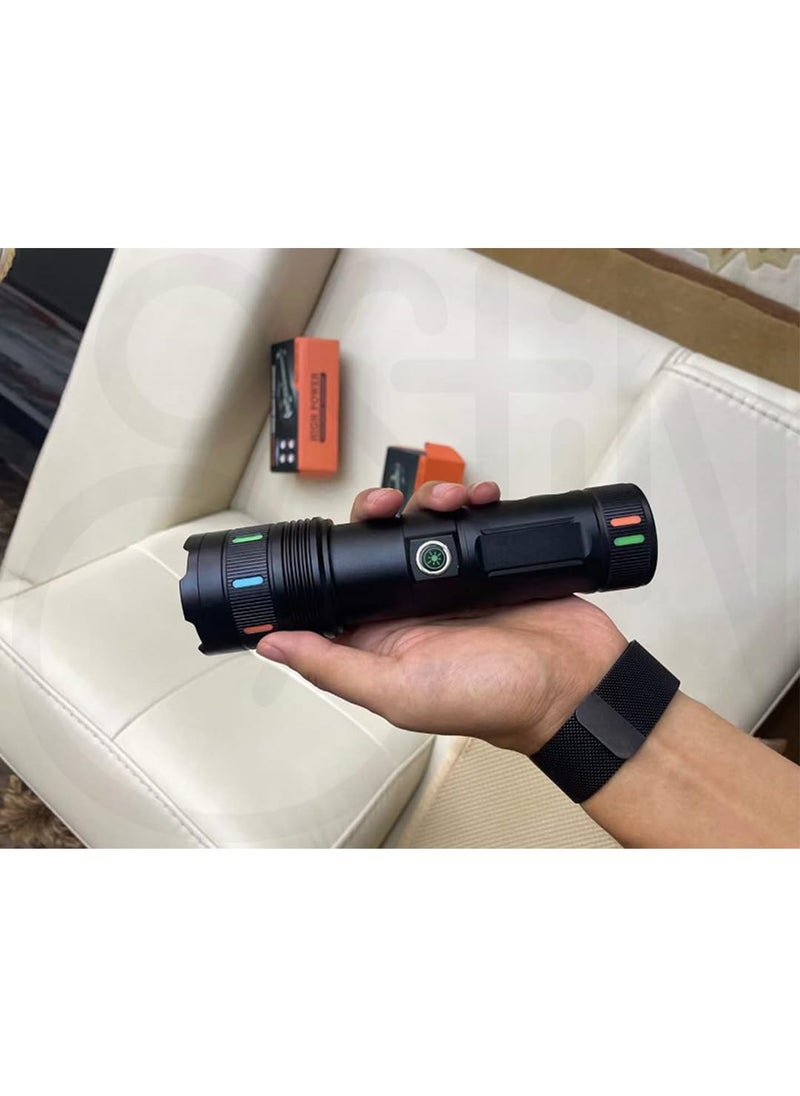 Ostin Ostin Rechargeable High Lumens Torch Lights Super Bright LED Torch Light as Powerbank with 4 Light Modes IPX5 Torch for Home Camping Outdoor  - Image 1