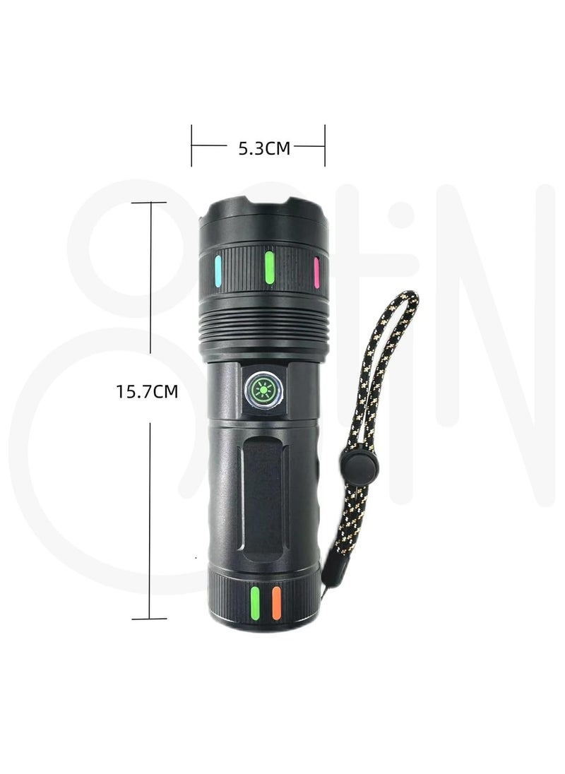 Ostin Ostin Rechargeable High Lumens Torch Lights Super Bright LED Torch Light as Powerbank with 4 Light Modes IPX5 Torch for Home Camping Outdoor  - Image 3