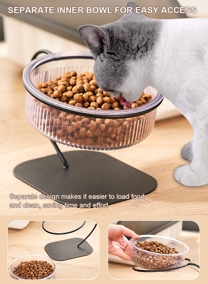 كيدل وعاء طعام للقطط، وعاء طعام مرتفع للجراء والقطط الصغيرة، وعاء طعام للكلاب، وعاء طعام للحيوانات الأليفة مع حامل - Image 2