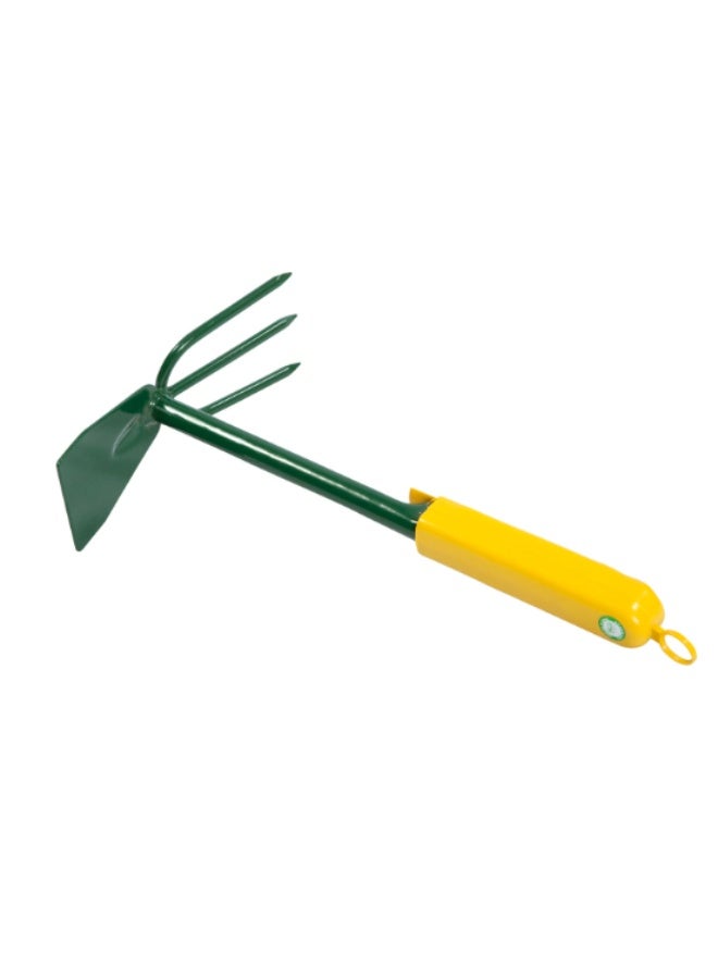 GREENLAWN Heavy Duty Dual-Head Metal Hand Hoe & Cultivator with Ergonomic Handle for Gardening and Weeding Tool - Image 2