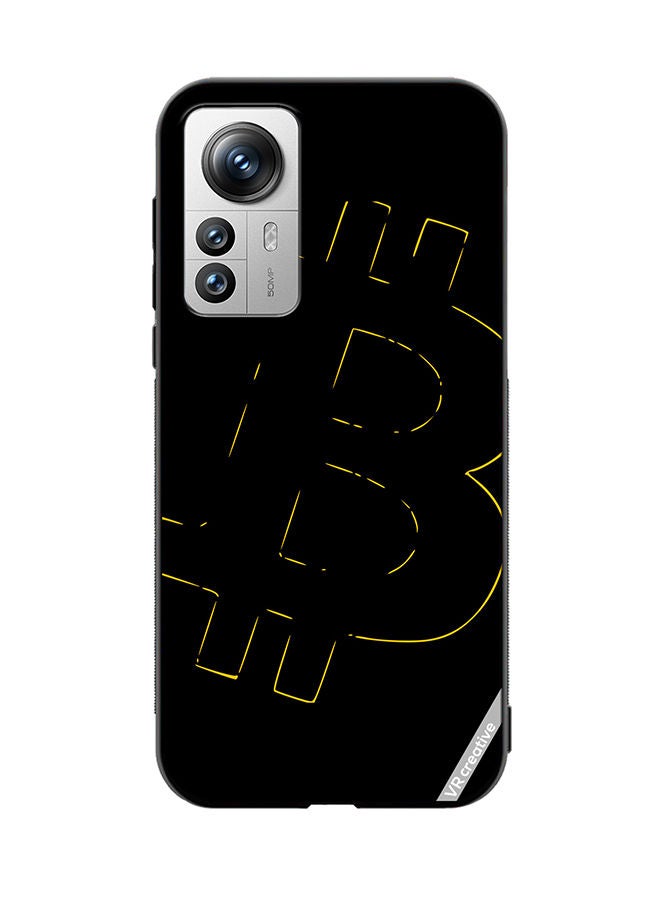 VR CREATIVE Protective Case Cover For Xiaomi 12X Bitcoin Design Multicolour - Image 1