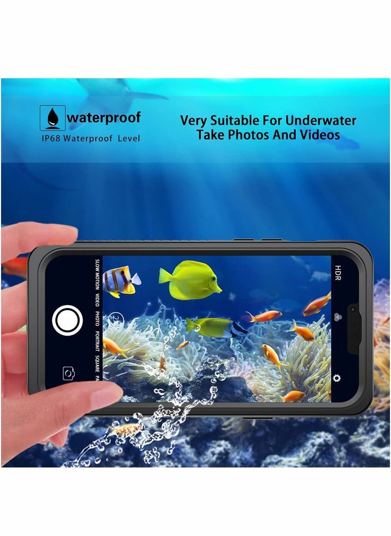 SYOSI - Case for iPhone 13 Pro Max Waterproof Built in Screen Protector Full Body Rugged Duty Protection Antiscratch Shockproof Protective Compatible with 6.7'' Black - Image 1