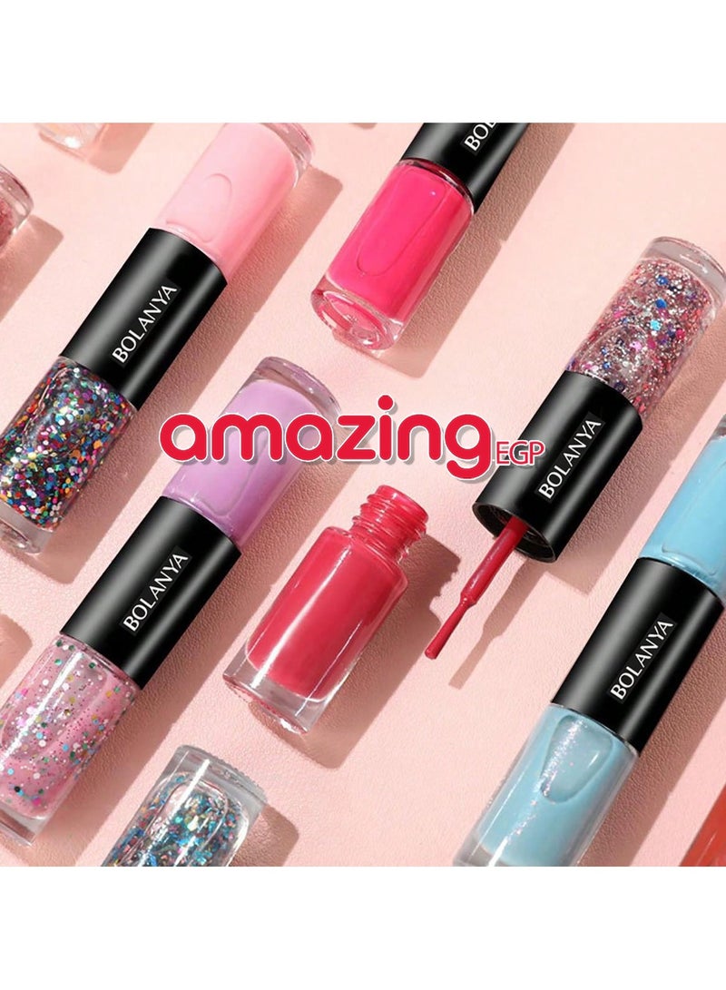 Gel Nail Polish Set, No Paste Needed, Shiny Manicure, Beautiful Nail Art Gift for Women and Girls, Long Lasting (Slate Gray - C119, 12ml) - Image 4