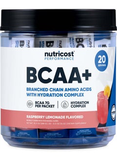 Health & Household Nutricost Bcaa+ Hydration Raspberry Lemonade (20 Stickpacks) - Branched Chain Amino Acids With Hydration Complex - Gluten-Free, Non-Gmo  - Image 1