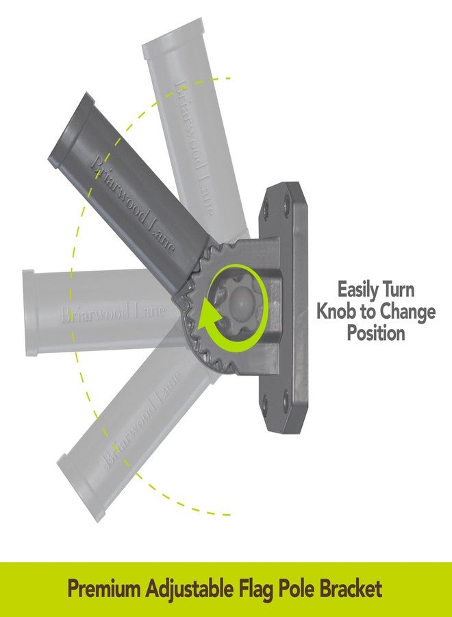 Briarwood Lane Silver Adjustable Aluminum Flag Pole Bracket - Image 3