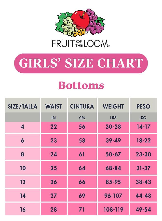Fruit of the Loom Big Girl's Cotton Brief Underwear Underwear, Fashion Assorted (14 Pack), 12 - Image 4