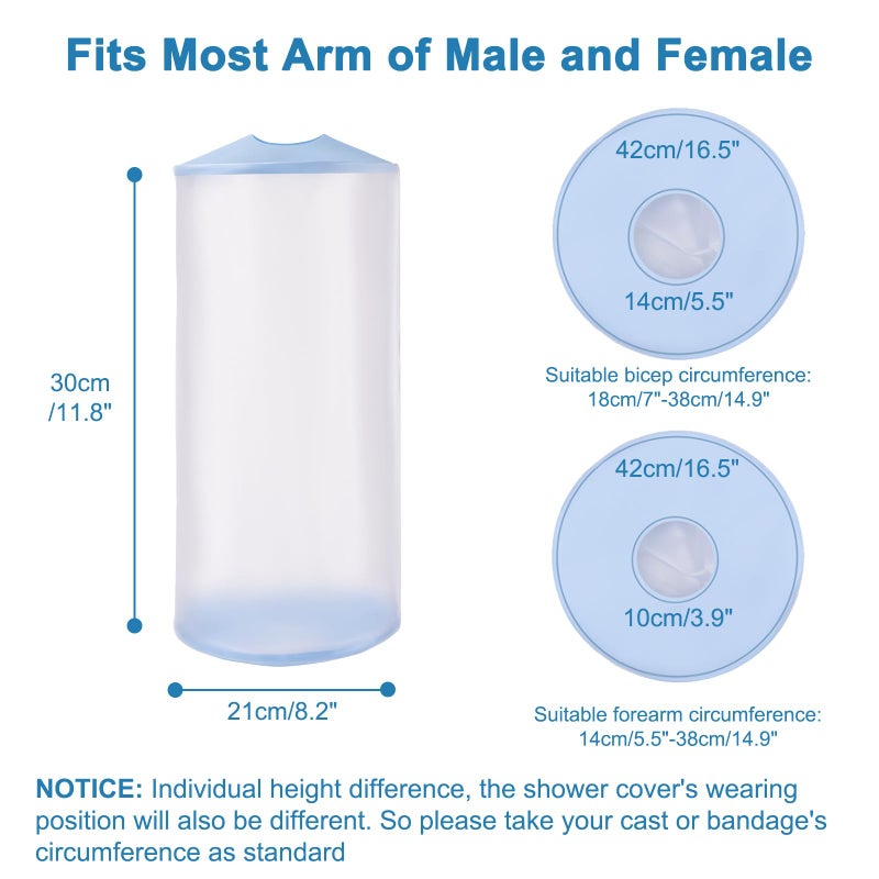 VALLEYWIND Waterproof PICC Line Shower Cover PICC Line Covers for Upper Arm Elbow Reusable IV PICC Line Sleeve Protector for Broken Wound - Image 4