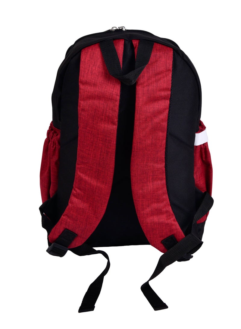 UNITED COLORS OF BENETTON UCB-13074 Retro Backpack Black and Red - Image 3