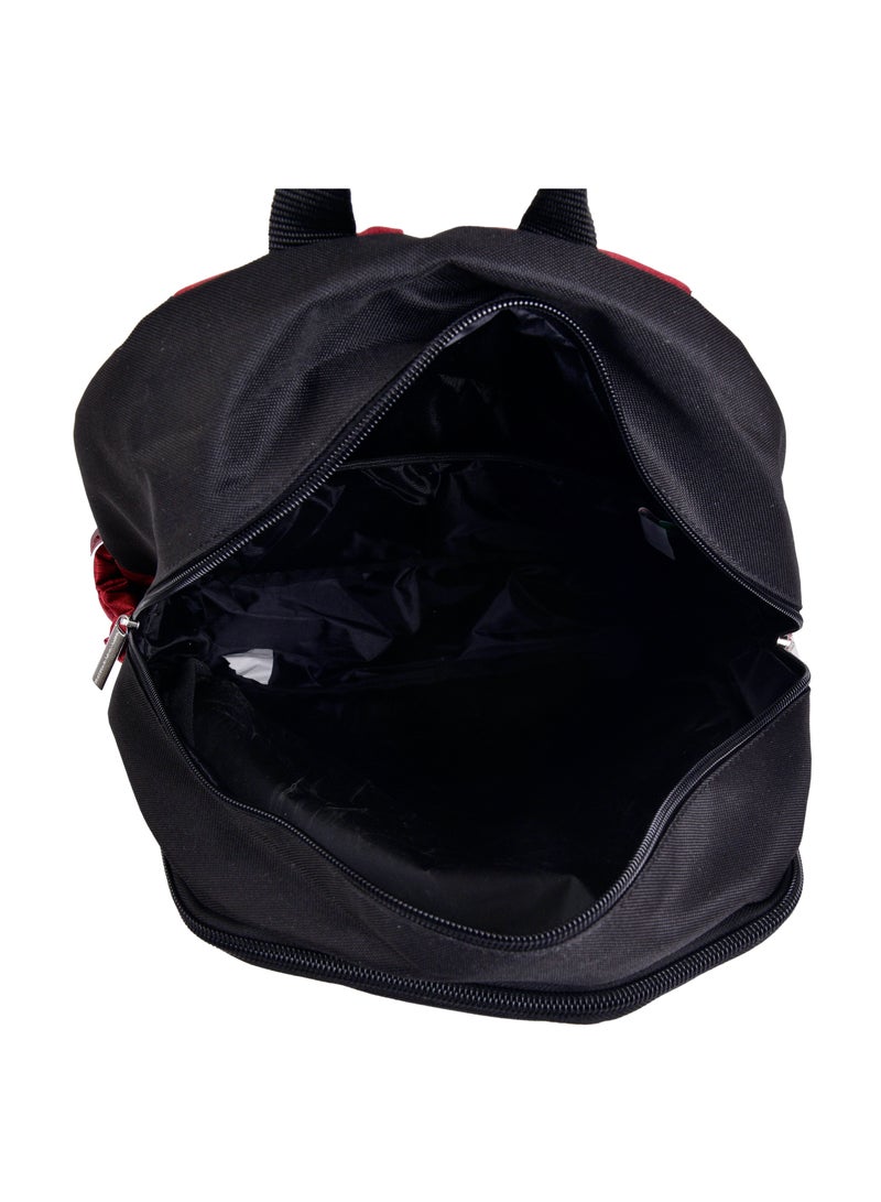 UNITED COLORS OF BENETTON UCB-13074 Retro Backpack Black and Red - Image 4
