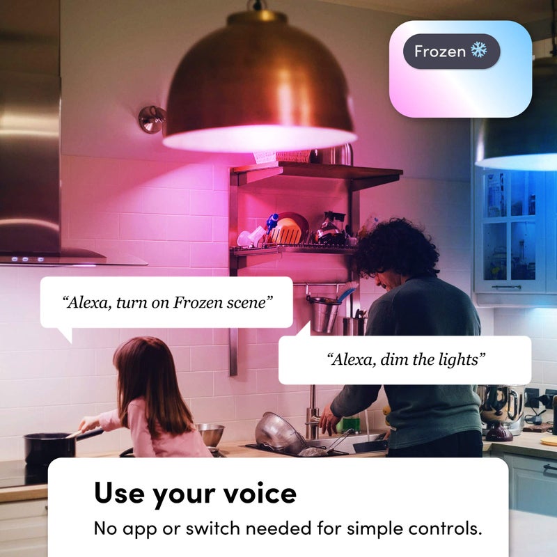 LIFX Color A19 800 lumens, Billions of Colors and Whites, Wi-Fi Smart LED Light Bulb, No Bridge Required, Works with Alexa, Hey Google, HomeKit and Siri (2-Pack) - Image 5