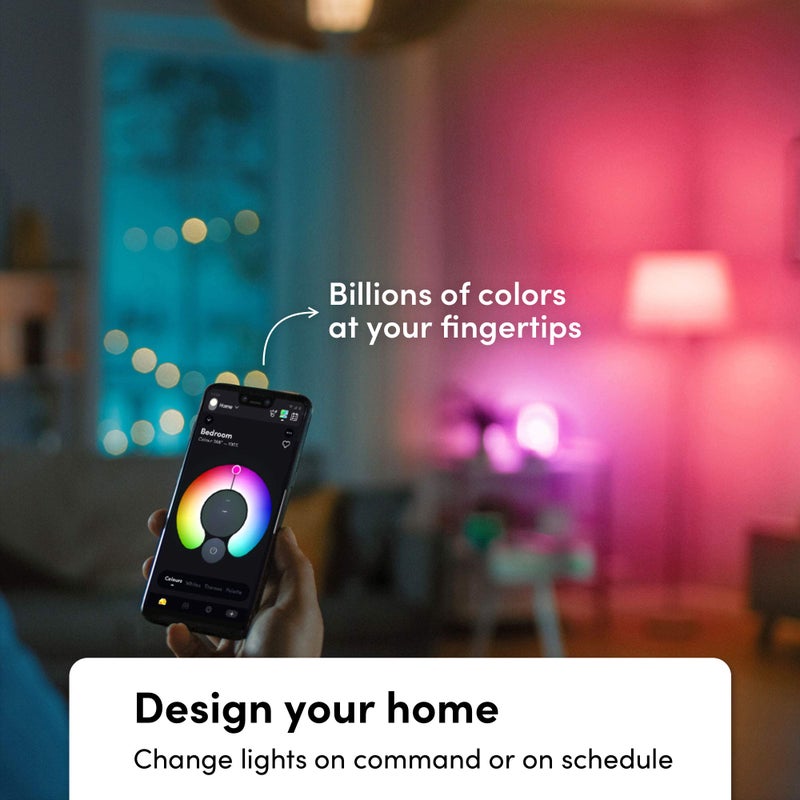 LIFX Color A19 800 lumens, Billions of Colors and Whites, Wi-Fi Smart LED Light Bulb, No Bridge Required, Works with Alexa, Hey Google, HomeKit and Siri (2-Pack) - Image 3