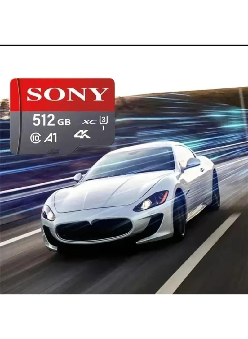 Sony Memory Card 512GB Reading Speed Class 10 Flash Micro Card for Phone card red - Image 2