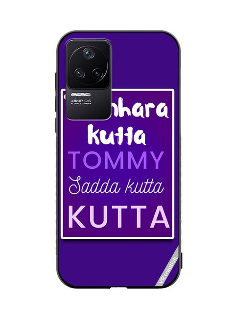 Protective Case Cover For Xiaomi Redmi K50 Tumhara Kutta Tommy Jadda Kutta Kutta Hindi Quots Design Multicolour