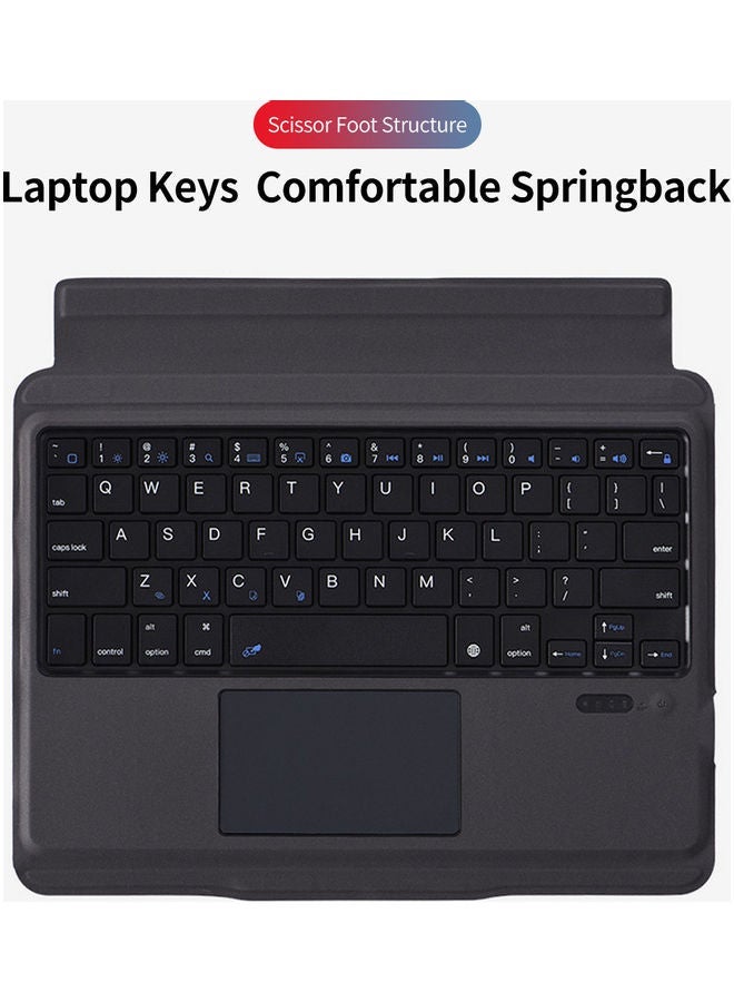 T207 Keyboard Protective Case BT3.0 Detachable with Touchpad Replacement for iPad Pro 11(2018/2020) Black - Image 3