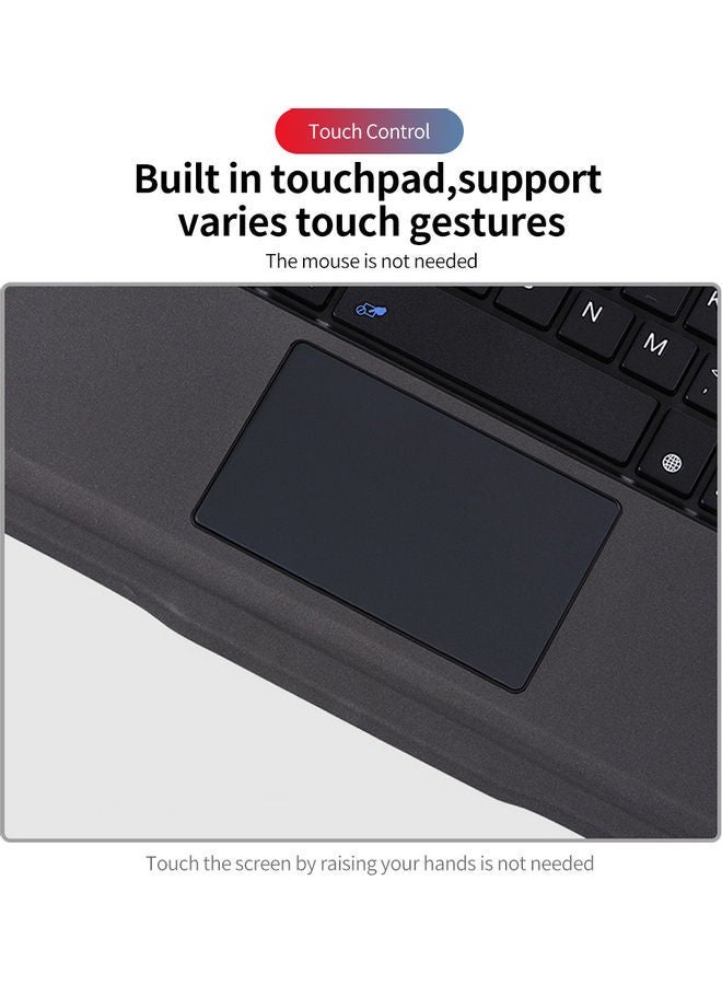 T207 Keyboard Protective Case BT3.0 Detachable with Touchpad Replacement for iPad Pro 11(2018/2020) Black - Image 2