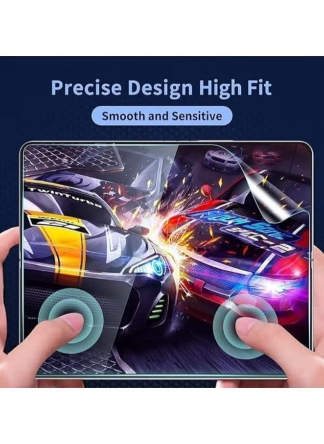 Raxoom Samsung Galaxy Z Fold 6 Screen Protector | 2 Pack Inside Flexible TPU Hydrogel Film + 2 Pack Front TPU Screen Protector + 2 Pack Camera Lens Protector | HD Clear, Full Protection for Foldable Screen - Image 4