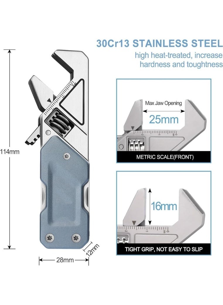 Nextool Multi Tool Wrench, 6 in 1 Wrench Multitool with Knife, Flat Phillips Screwdriver and Bottle Opener Bike Multitool with 9 in 1 Bits Set and Nylon Pouch for Cycling Maintenancen Household Repairs  - Image 3
