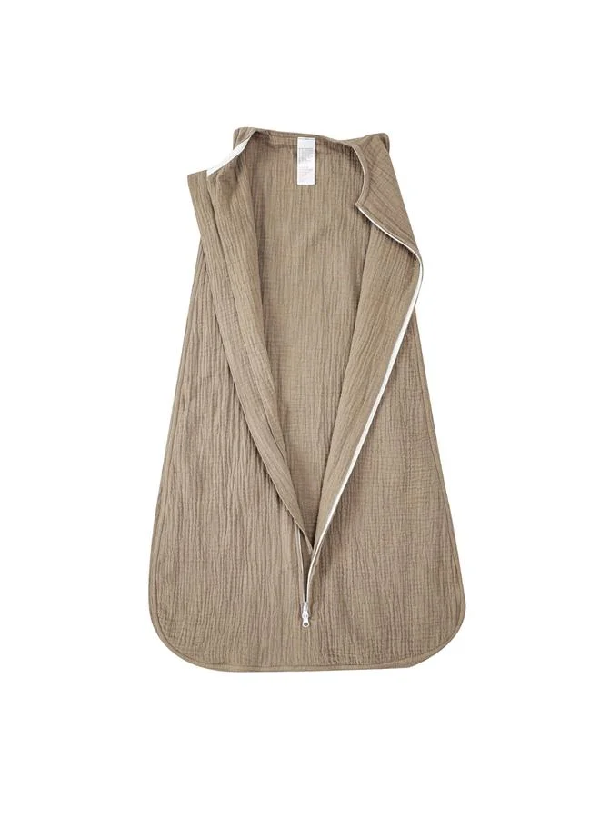 Luna & Lily Baby Beige Organic Muslin Sleep Sack 47 x 75 Cm