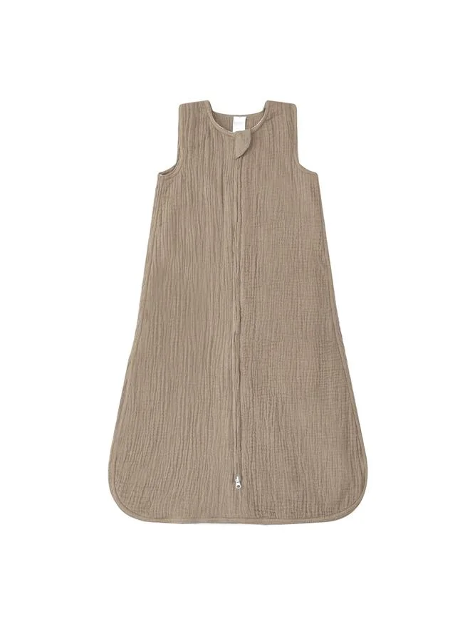 Luna & Lily Baby Beige Organic Muslin Sleep Sack 47 x 75 Cm