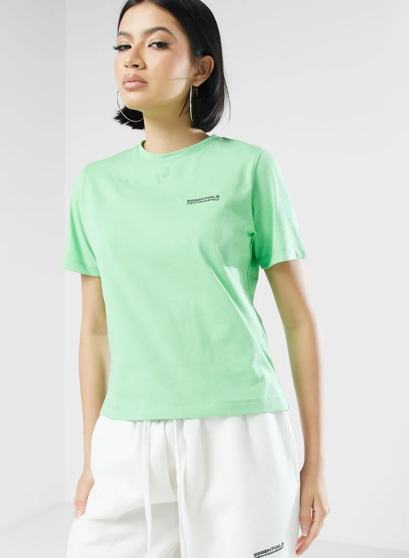 The Giving Movement Regular Logo Space Printed T-Shirt