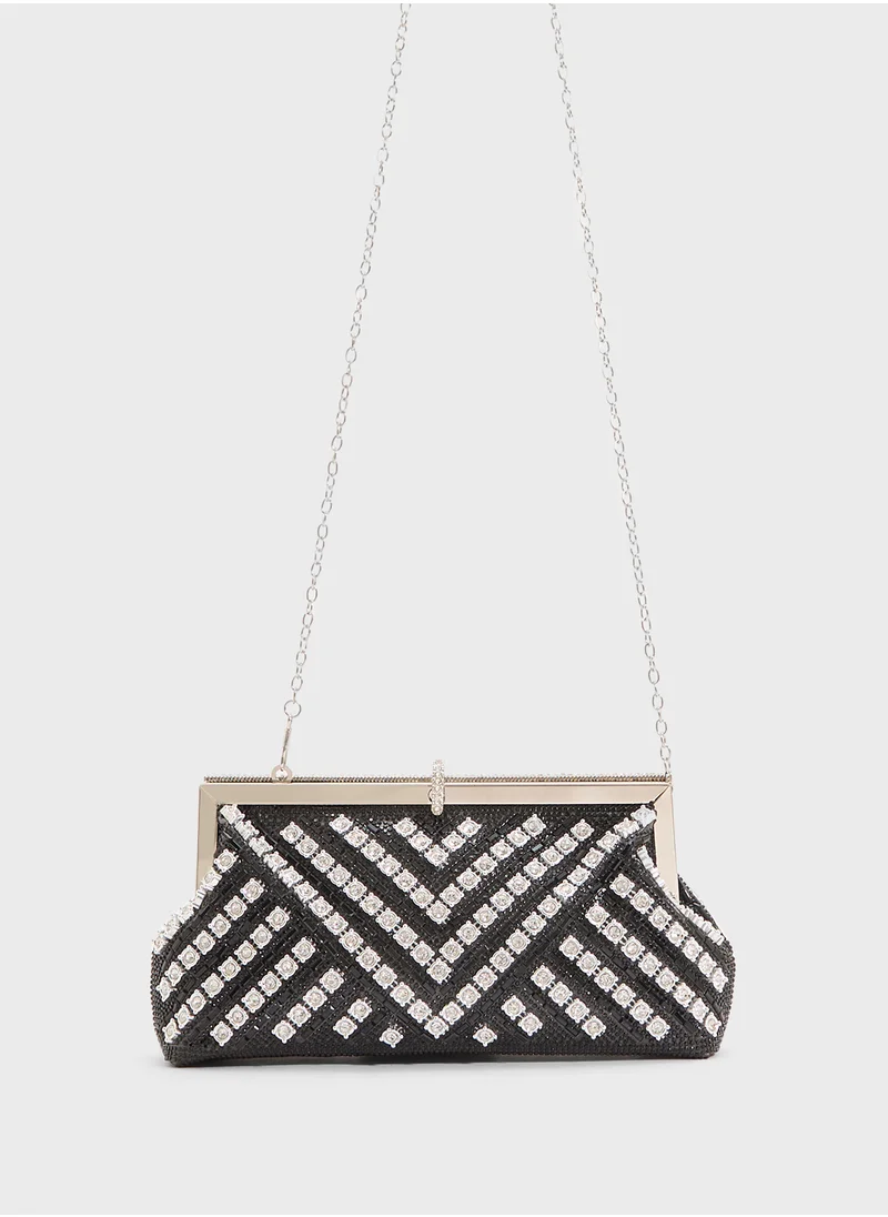 خزانة Ladies Sparkly Clutch Bag