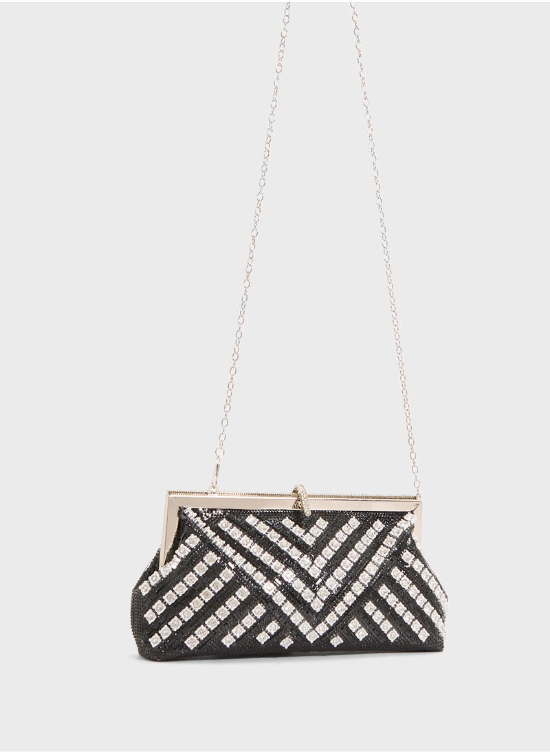 Khizana Ladies Sparkly Clutch Bag  - Image 3